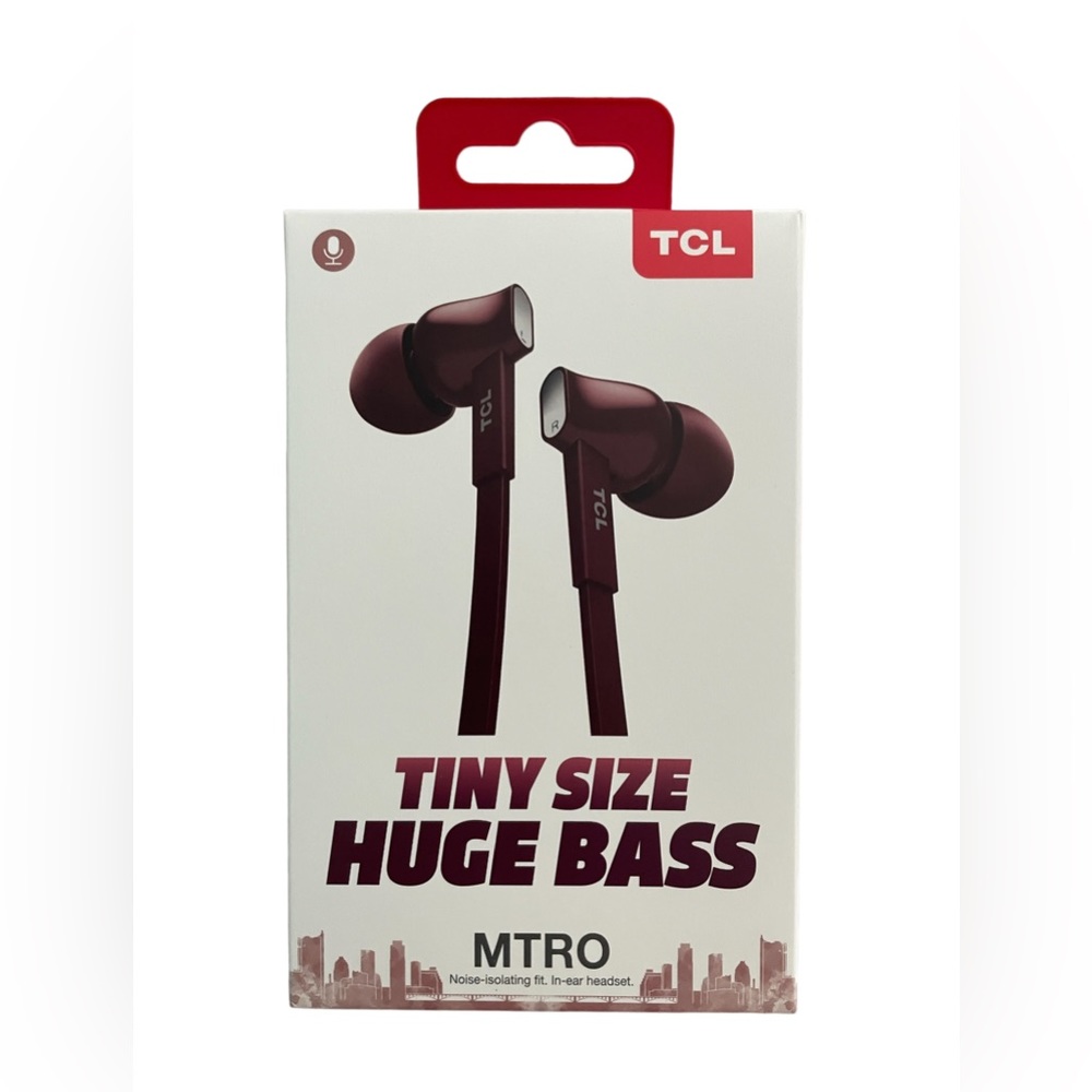 NWOT TCL Tiny Size Huge Bass headphones